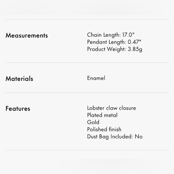 Kate Spade Stud Enamel Mini Pendant Necklace - Picture 10 of 10